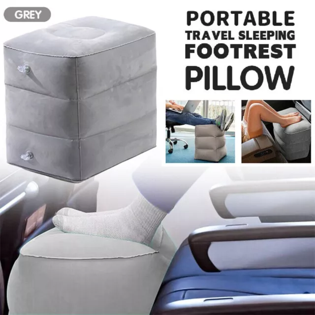 Inflatable foot rest travel shop air pillow