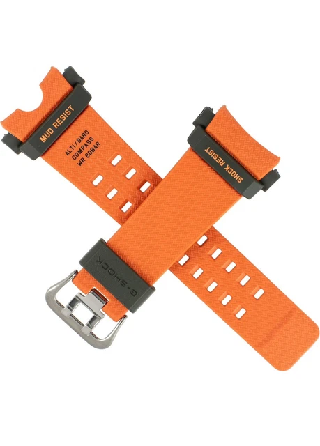 GENUINE CASIO Orange Rubber Watch Band Strap for G-Shock Mudmaster GG-B100-1A9
