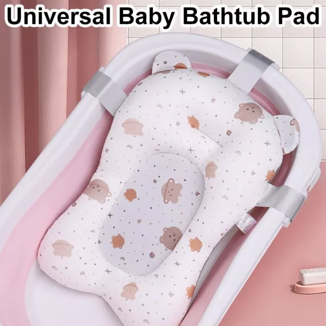 Adjustable Baby Bath Tub Pad Cushion Newborn Shower Pillow  Baby Safety