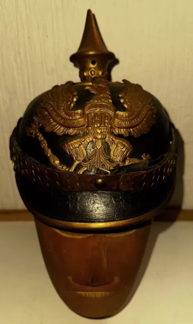 Preussen  Pickelhaube für Mannschaften  Infanterie