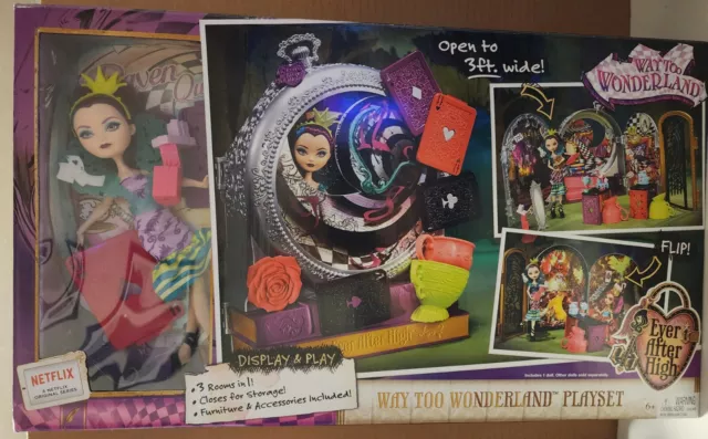 Ever After High Way Too Wonderland Playset Raven Queen NIB