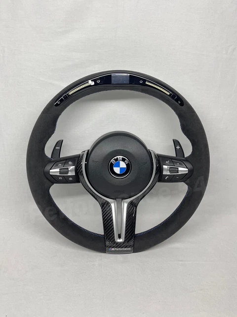Enjoliveur De Volant Style Fibre De Carbone Pour BMW Série 1/3 (F20, F30, F34, 3GT) 2012-2016 - Autocollant ABS Avec Colle 3M