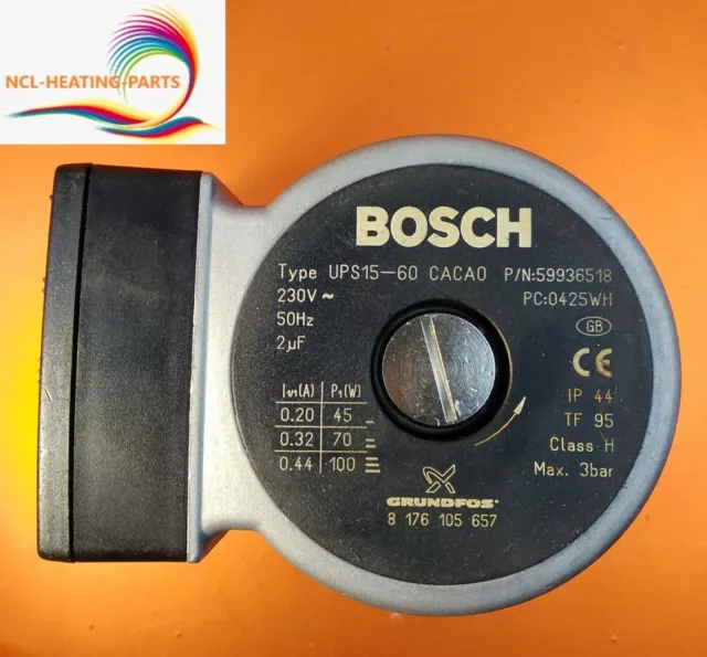 Bosch Worcester Greenstar 24I Junior Pump 15-60 59936518 Geniune