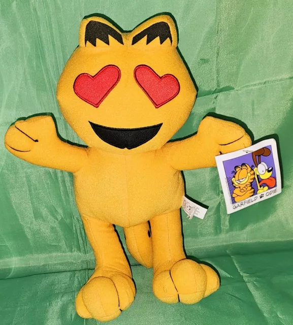 NEW GARFIELD HEART EMOJI EYES Plush Toy Factory Brand 15.99 PicClick