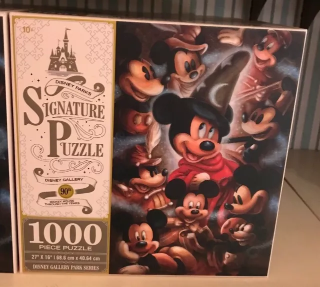 DISNEY PARKS Mickey Mouse THROUGH THE YEARS 90TH ANNIVERSARY SIGNATURE PUZZLE