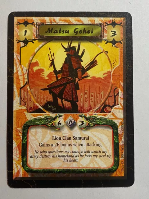 MATSU GOHEI-LEGEND of the FIVE RINGS CCG(L5R)-OBSIDIAN EDITION OE-1997