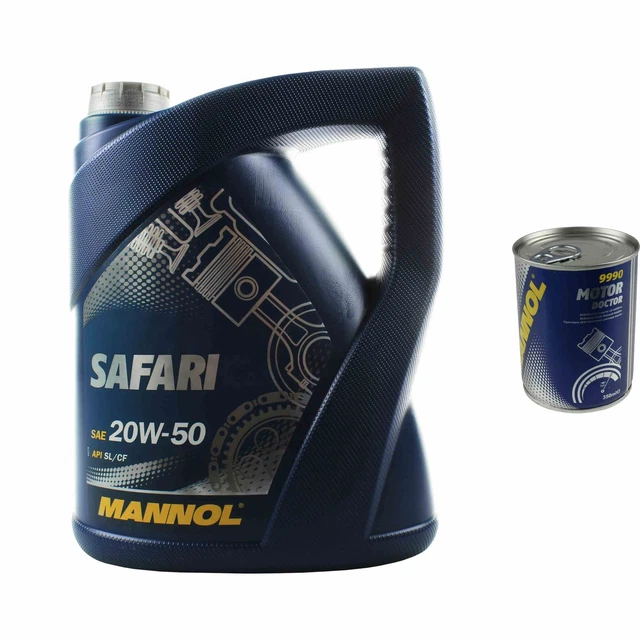 5L Olio Motore MANNOL Safari 20W-50 1x MANNOL Motore Dottore