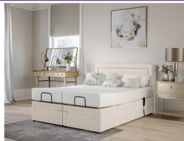 BENSONS FOR BEDS King Size Divan Electric Bed, X 2 Remotes With X 3 ...