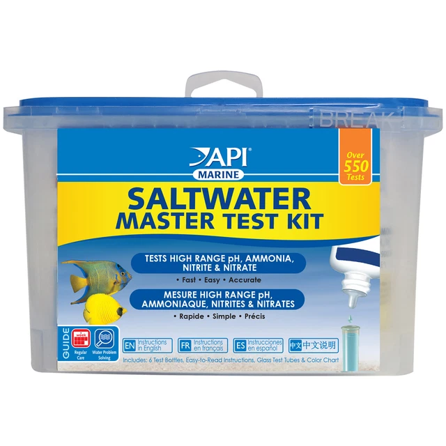 API SALTWATER MASTER Test Kit Marine pH Ammonia Nitrite Nitrate Multi