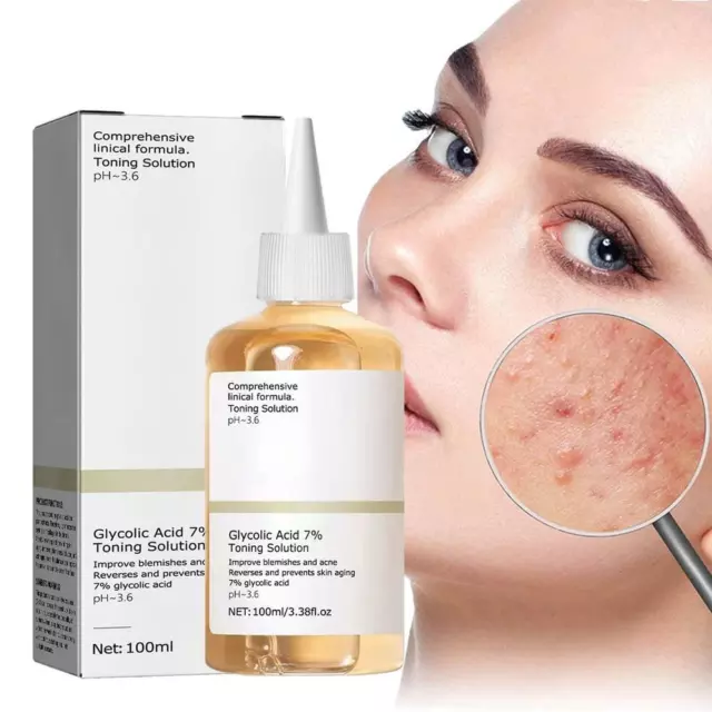 Glycolic Acid 7% Toner Toning Resurfacing Solution Skin moisturising Acne Repair