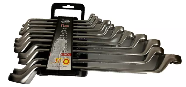 Juco 11 Piece Double Offset Ring Metric Spanner Set 6 - 32mm Polish Made RRP£135
