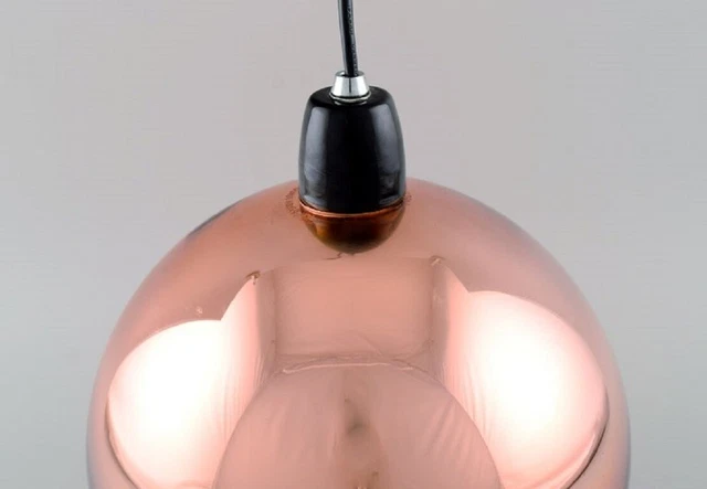 Tom Dixon (b. 1958), British designer. Round copper coloured ceiling pendant. 2