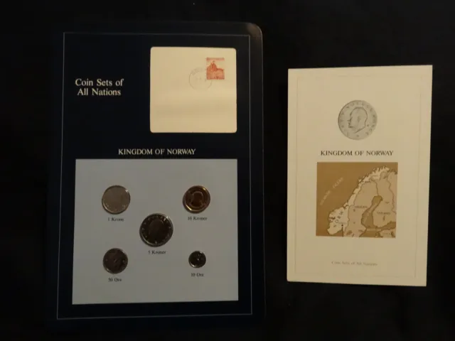 Franklin Mint: Kingdom of Norway Coin Sets of All Nations 1983 w/Info Card
