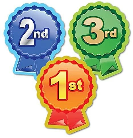 1st Sticker SUPERSTICKERS 1ST, 2ND, 3rd Rosette Sticker (Pack of 60),DCS11677 £17. ...