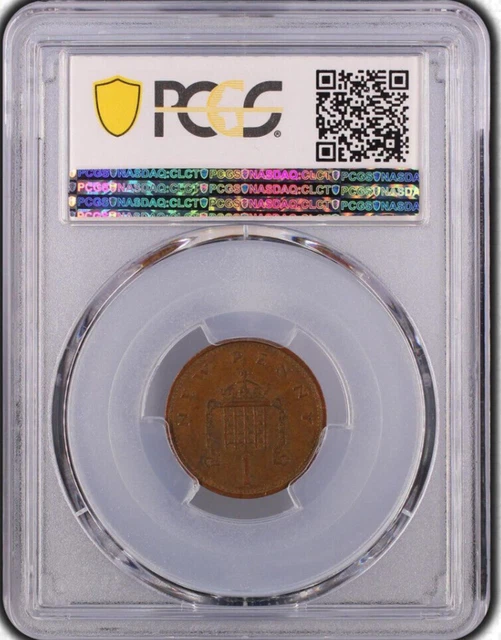1971 Great Britain New Penny PCGS XF45 - Bronze - One Penny Coin - Elizabeth II