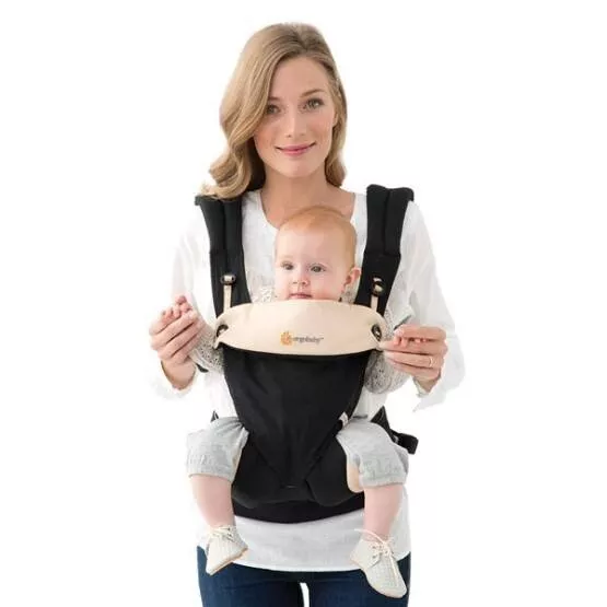 ERGObaby Four Position 360 Ergo Baby Carrier Black/Camel