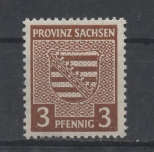 SBZ-Provinz Sachsen 74X mit Köhne Plf.  f 11  (Provinzwappen) postfrisch