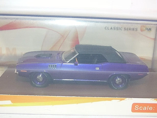 Plymouth HEMI Cuda 1971 Convertible Miniature 1/43 GLM – Gris Winchester, Neuve