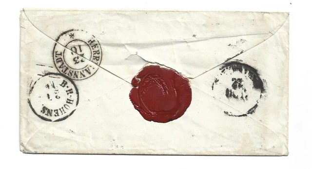 Romania Rare Prephilatelic Letter To Austria Bucuresti Linear Cancel Via Sibiu 2