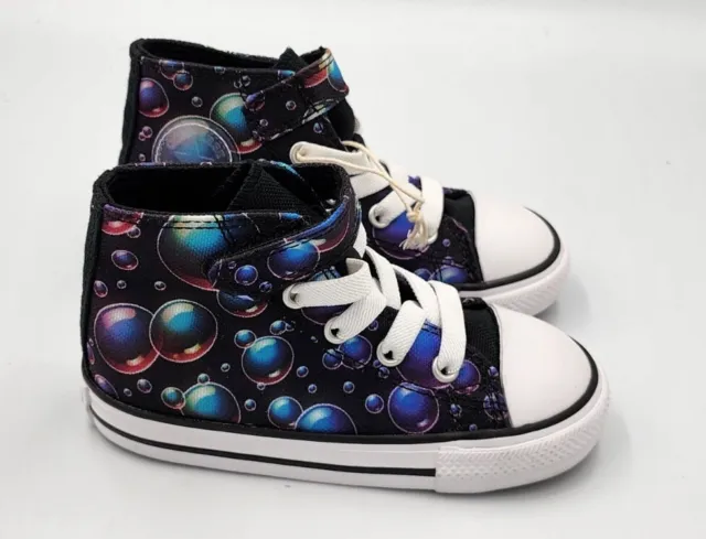 Converse Chuck Taylor All Star Hi Sneaker Bubbles Black (INFANT SIZE: 7US)