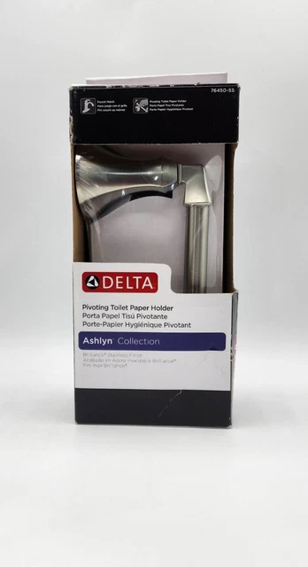 Delta Ashlyn Wall Mounted Pivoting Toilet Paper Holder Brilliance 76450-SS New