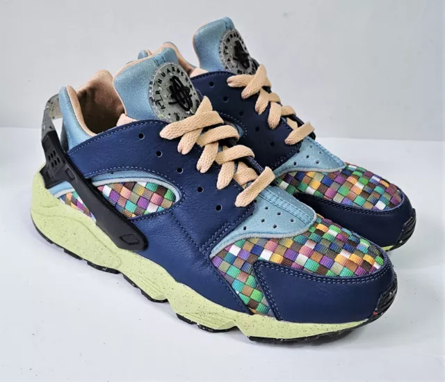 Nike Air Huarache Crater Color Woven Blue Shoes DM0863-400 Mens Size 8.5 NEW
