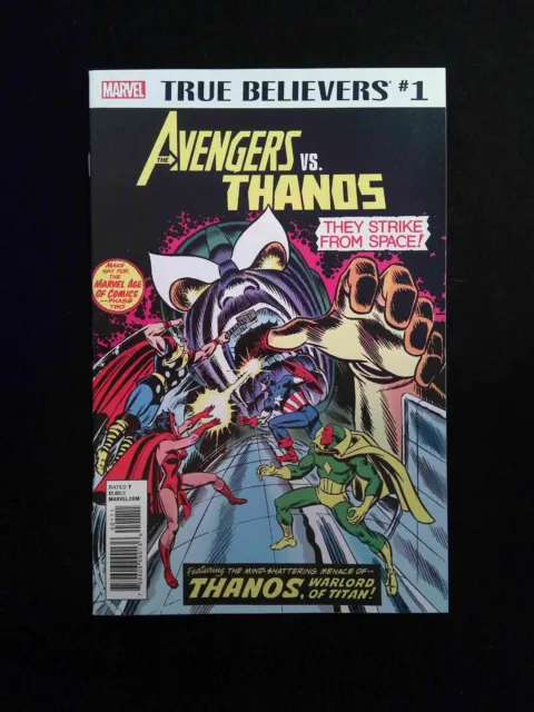 True Believers Avengers vs Thanos #1  MARVEL Comics 2018 NM-