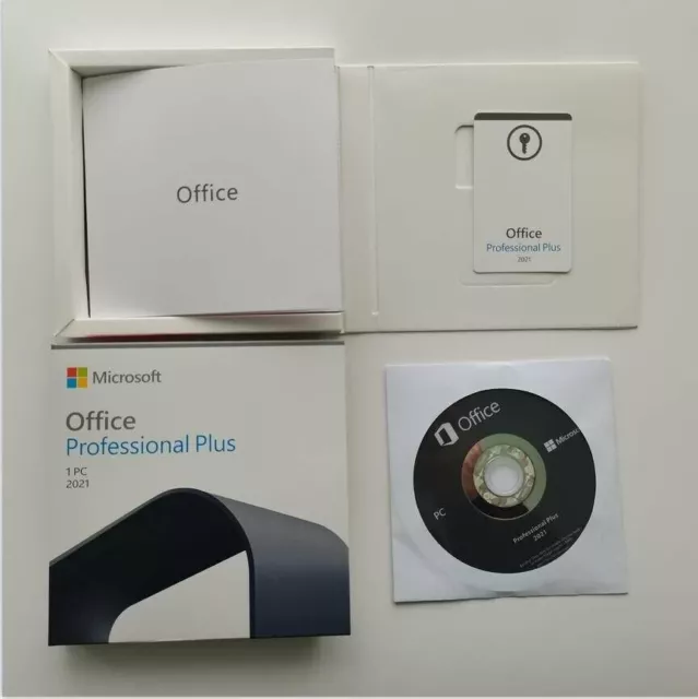 Microsoft Office 2021 Pro Professional Plus DVD Package & Activation Key 2