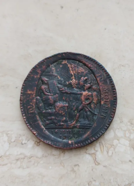 Medaglia Francia 5 Sols de Confiance 1790-1792