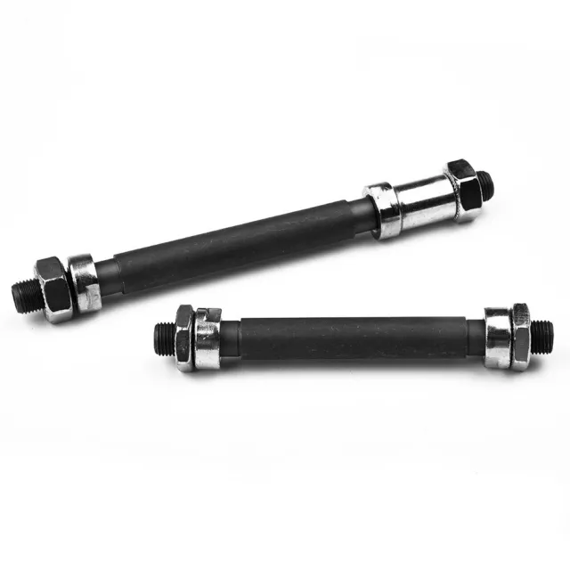 Universal front and rear axle set for mountain bikes 10 8/14 5cm steel material