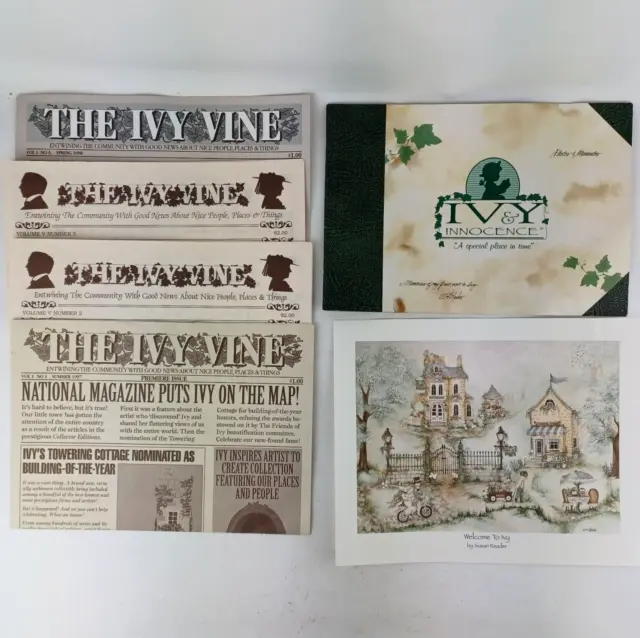 11 pc Ivy & Innocence Book Chap 1-7/ 4 Newsletters/10"x 8" Print/+ More