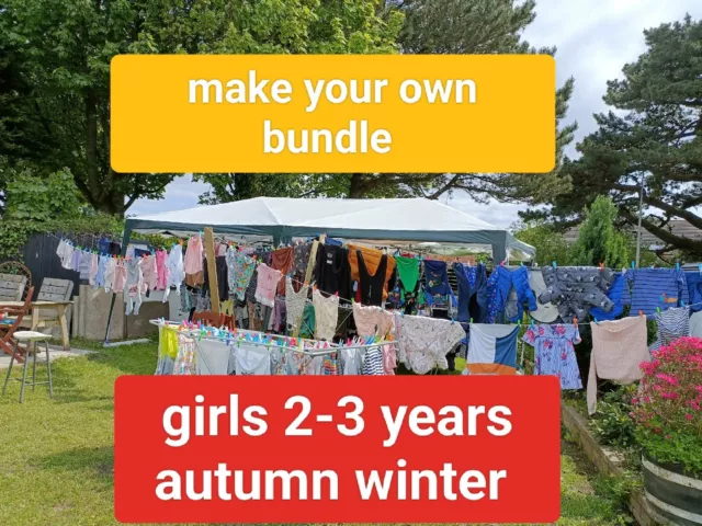 2-3 years girls outfit dress jumper top jacket pj autumn winter Make a bundle
