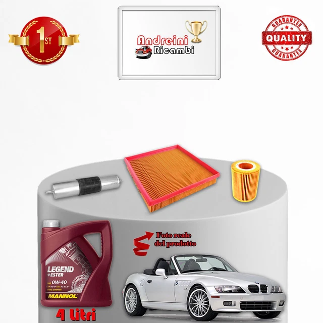 KIT INSPECCIÓN FILTROS Y Aceite BMW Z3 1.9 85KW 116CV 1996- > EUR 85,45 ...