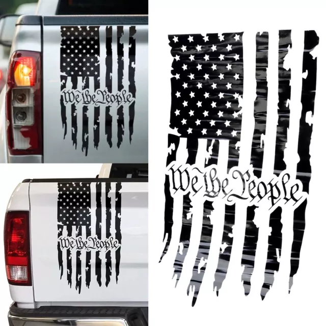 We The People USA US U.S. American Flag Tailgate Truck Vinyl Decal Sticker A5