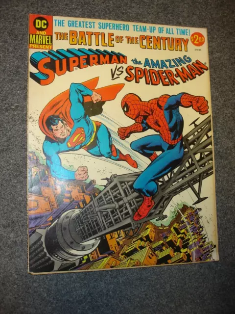 DC & Marvel Present  SUPERMAN vs SPIDERMAN  1976- large over sized