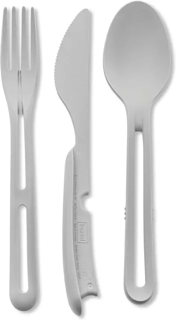 FOLK　Set　Travel　Portable　Spoon　Camping　Organic　Cutlery　PicClick　Reusable　KOZIOL　£5.99　KNIFE　UK