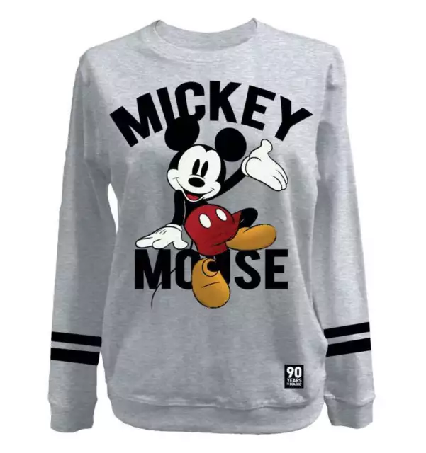 MICKEY MOUSE - Disney Vintage Damen Lizenz Pullover Sweater Grau (S-XL) EUR  44,99 - PicClick FR