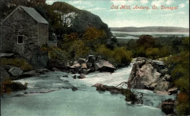 Donegal Ireland Old Mill Ardara c1910 Vintage Postcard