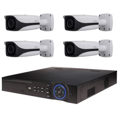 Dahua Kit Vidéosurveillance Enregistreur DVR 2 ports HDMI 3 Mini Caméras Dôme Analogi 