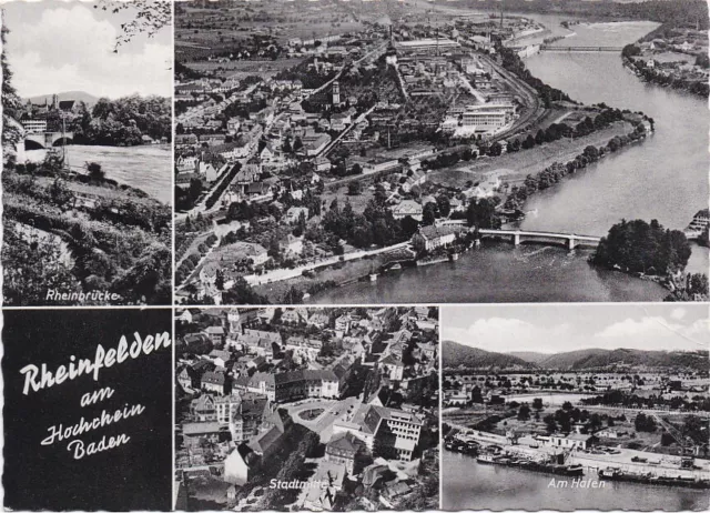 RHEINFELDEN Baden Kr. Lörrach 4-Bild sw AK 1961