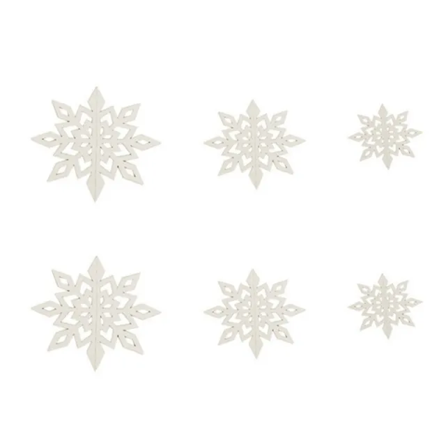 12 Stück Weiß Weihnachts Karten Papier Dreidimensionales Schnee Flocken Sei A7F8