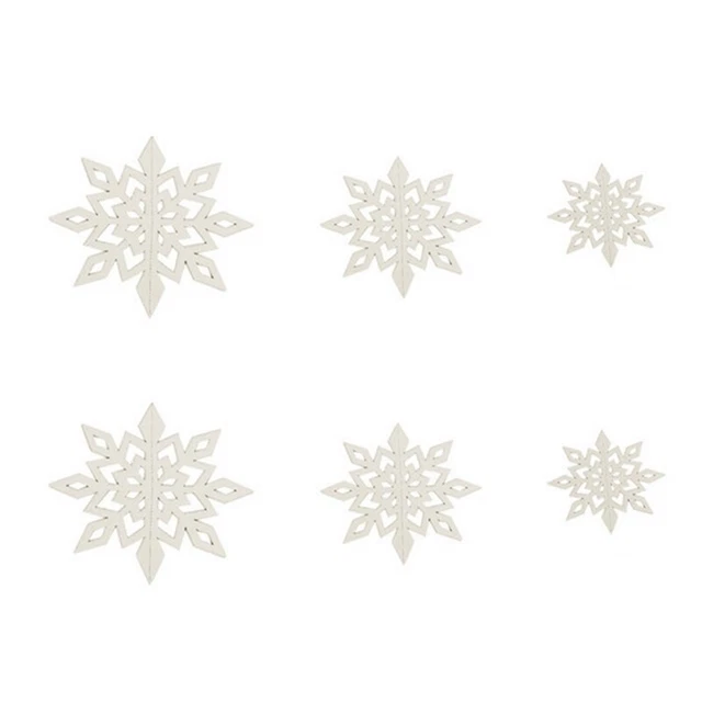 12 Stück Weiß Weihnachts Karten Papier Dreidimensionales Schnee Flocken Sei A7F8