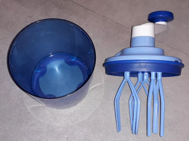 Tupperware Batteur Speedy Chef Bleu Chantilly Mayonnaise 3