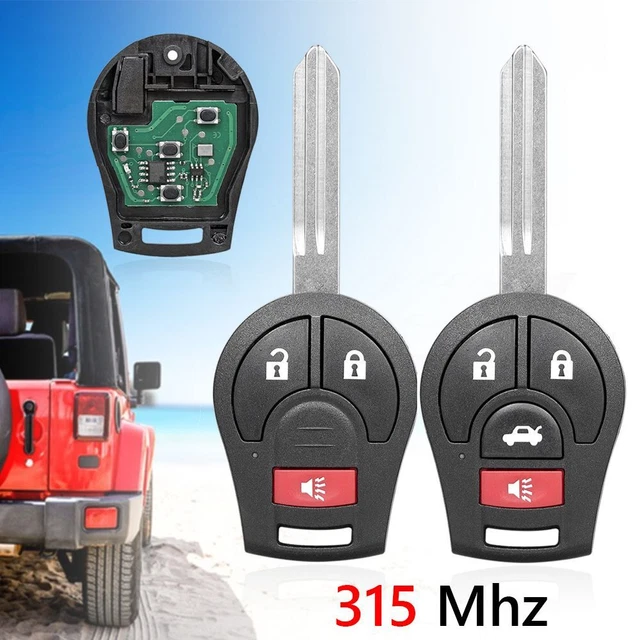 315MHz Durable 3 Buttons Remote Key fob Remote Car Key With ID46 Chip Keyless