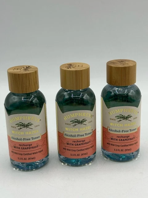 Humphreys Witch Hazel Alcohol Free Toner With Grapefruit - 8 oz. - (3-Bottles) Humphreys Witch Hazel Alcohol Free Toner With Grapefruit - 8 oz. - (3-Bottles)