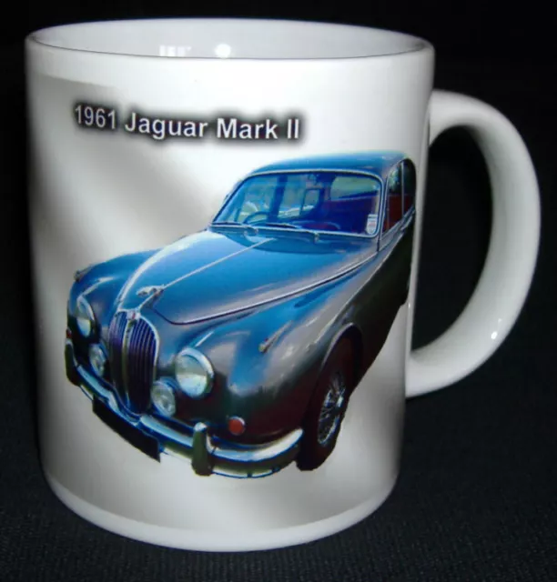 Jaguar Mk 2. Classic Car Mug. Limited Edition.xmas Gift Collectors Car