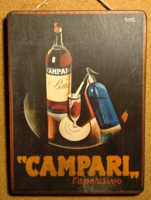 Targa In Legno Da Parete Estrella - Vintage Per Bar E Pub - Diametro 19 Cm - Stile Mancave - 4
