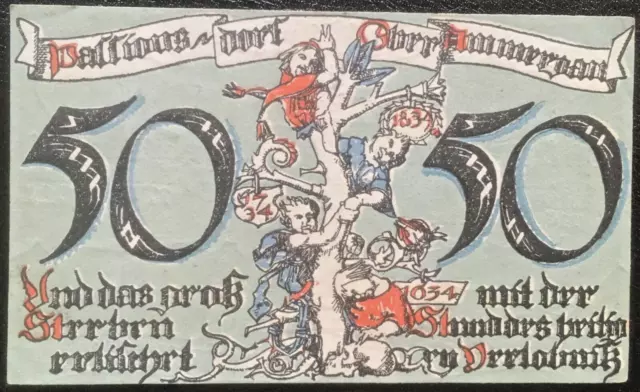 50 Pfennig Oberammergau 1921  Notgeld  (#23.12.2#) 2