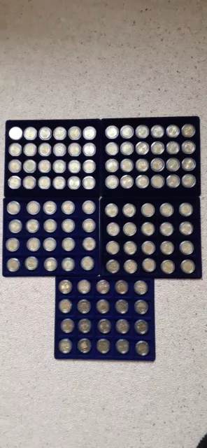 120x 2 Euro Sondermünzen EU-Staaten 2004-2015 im Koffer