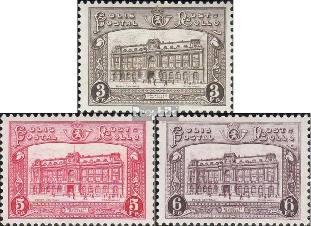 Belgique PP3-PP6 neuf 1929 bureau de poste principal